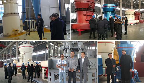 通礦客戶在廠區(qū)參觀雷蒙磨粉機(jī) 通礦客戶在廠區(qū)參觀雷蒙磨粉機(jī)